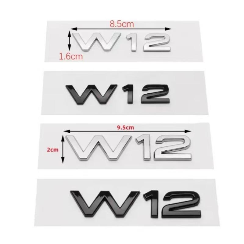 Suitable for A8L A6L S8 fender side label W12 word label car logo, modified W12 rear label car sticker