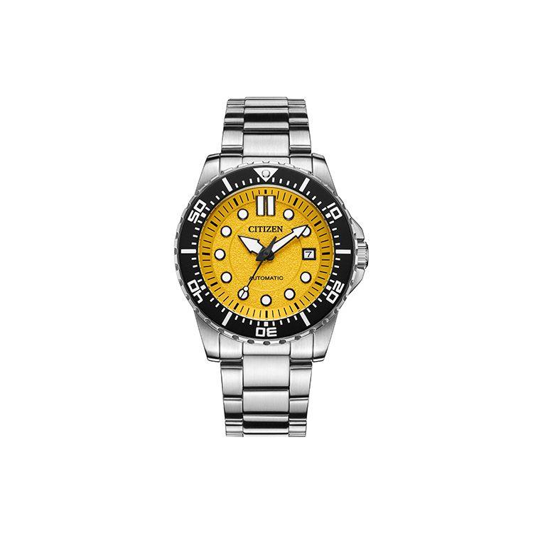 

Citizen Eco-Drive Series ME Color Third Generation Stainless Steel Watch Date Display Mechanical Movement Stainless Steel Bracelet NJ0170-83Z Yellow Watch Dial