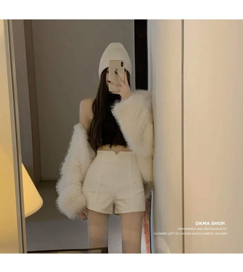 High Waist Sexy Plus Size Slimming Pole Dance Shorts - Women's Summer Hot Pants