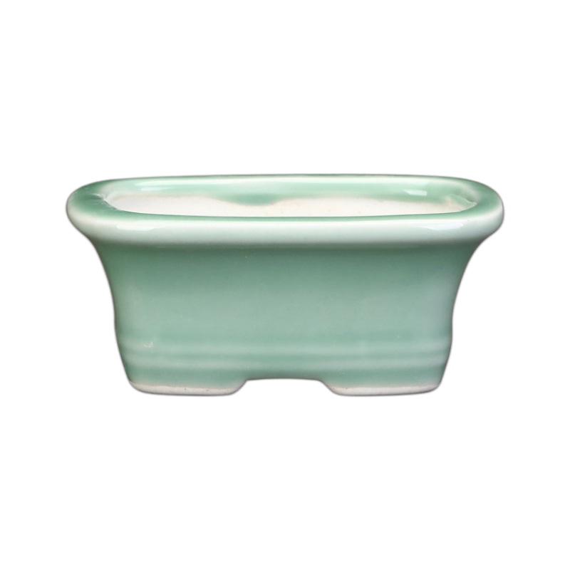 Ceramic Purple Clay Succulent Bonsai Pot - High-End Glazed Mini Flower Pot 