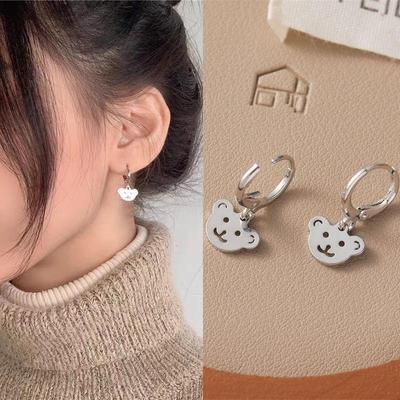 Süße kleine Tier-Bär-Ohrschmuck, schöne koreanische Ohrringe für Frauen und Mädchen, Urlaub, Piercing-Schmuck, Geschenk