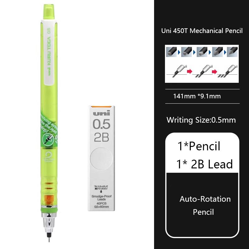 Uni KuruToga Mechanical Pencil, 0.5mm Smudge-Proof Auto Lead Rotation Writing/Drafting/Drawing Pen Japanese Stationery lapiseira