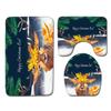 Christmas Bathroom Floor Mat Toilet Three-Piece Set