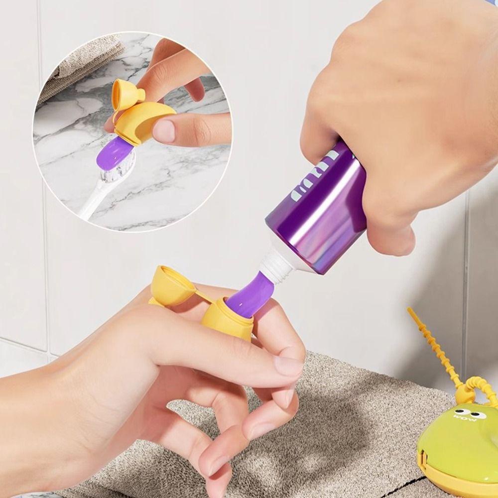 2Set Dustproof Banana Toothbrush Covers 2 in 1 Toothbrush Dust Clamp  for Home