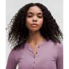 Lululemon Hold Tight Langarm-Henley Lavendel Lux
