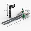 City Train Building Block Train Track Aisle Lifting Pole Printing Spare Parts Pedestrian Crossing