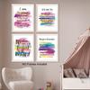 Positive affirmations wall decor, Pink pirational Wall Art Poster for Home Office, Bedroom, Bathroom, Motivational Quotes Print Gifts for Women,