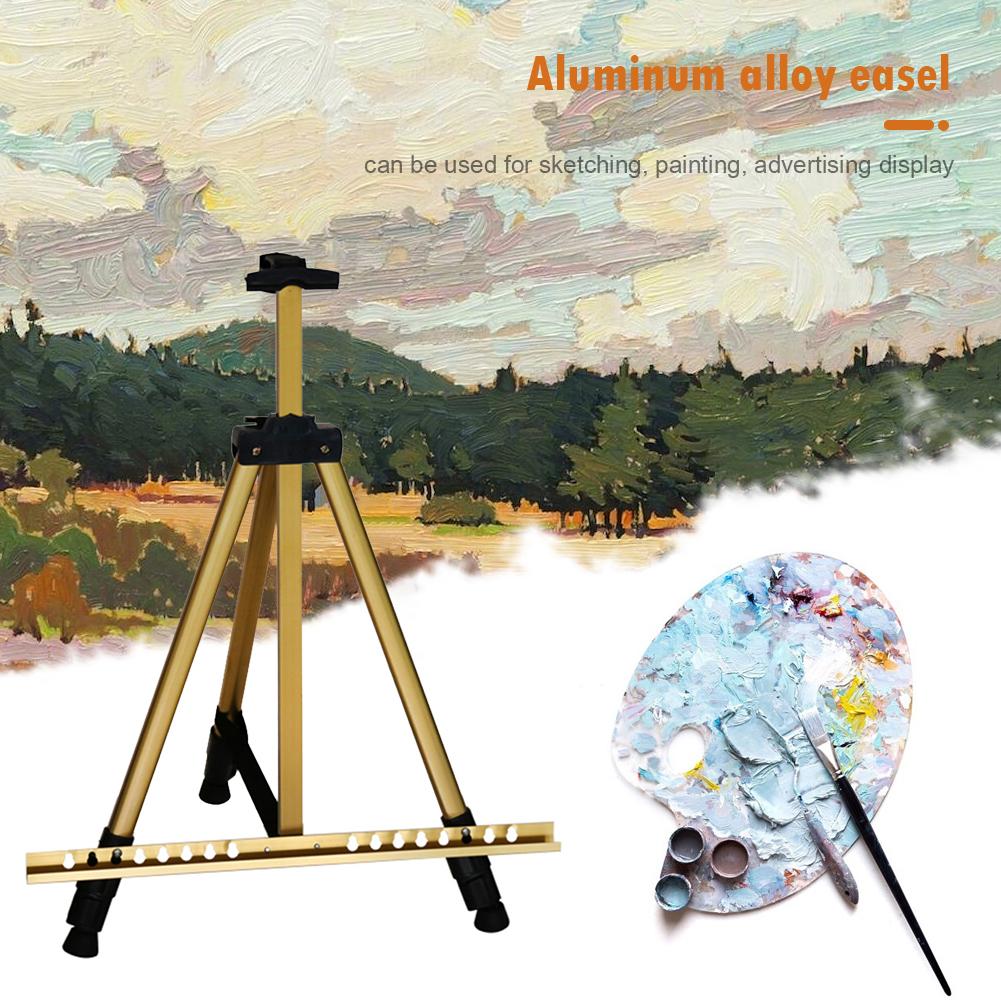 63 inch Aluminum Alloy Display Easel Stand with Carry Bag for Floor Table Top