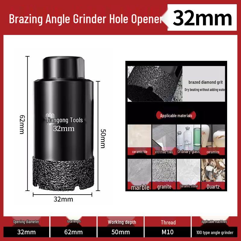 Tiangong Multi-Material Dry Drill Bit for Angle Grinders (Tile, Marble, Glass)