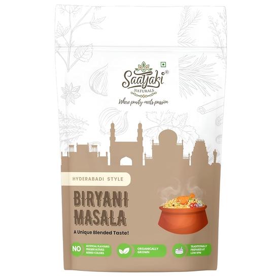 Saatyaki Naturals Hyderabadi Biryani Masala – 50gm | Authentic Indian Spice Blend  | A perfect mix of handpicked spices for bold taste & aroma. 50GM
