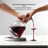 Rotating Burgundy Wine Decanter & High-Stemmed Glass Set