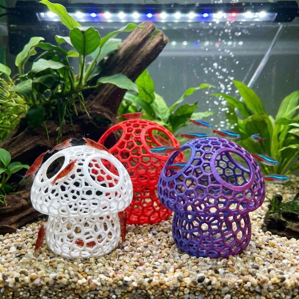Hollow Out Aquarium Cave Shelter 3D Printed Shrimp Hiding Place Resting Place