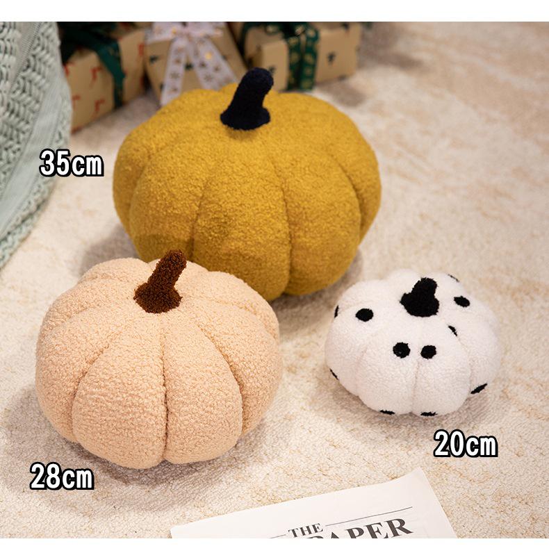 Plush Pumpkin Throw Pillow for Living Room & Indoor Decor