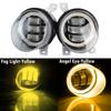 2 X Angel Eye LED Fog Light DRL For Volkswagen VW Scirocco 3/III 2008-2014 Canbus Car Front Fog Daytime Running Lamp Assembly