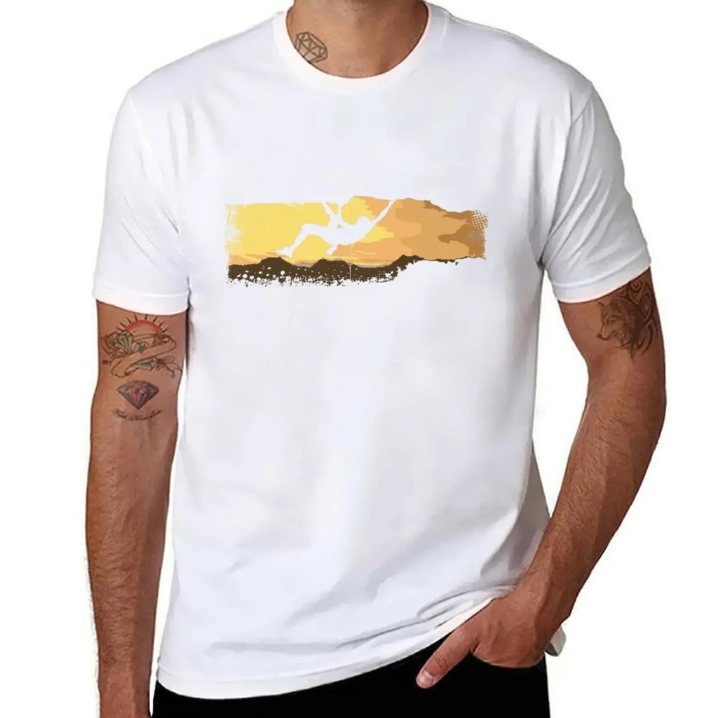 Extreme Climbing TShirt rapper graphic tees vintage graphic tee heavy weight t shirts for men 2025 new model