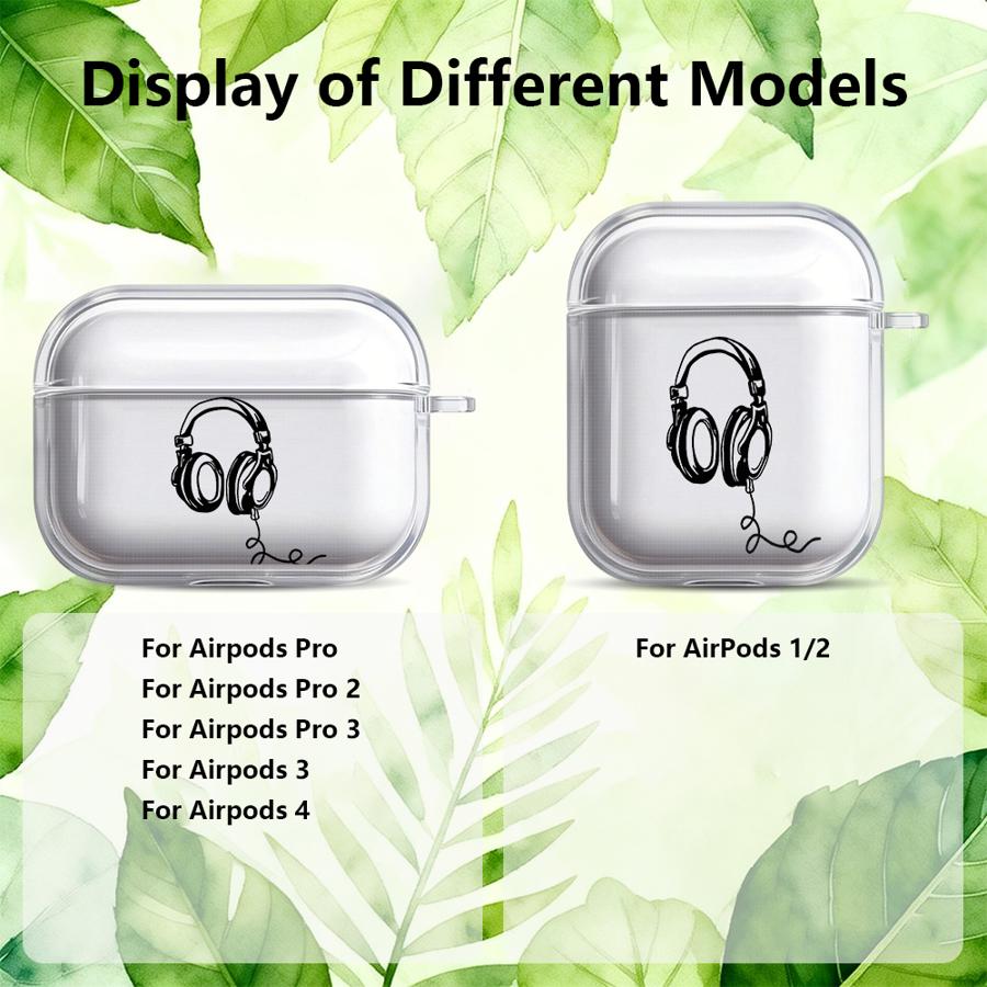 Cool Earphones Case For Airpods 1 4 Pro Pro2 3 2 Pro3 Clear Earphone Cases Cover