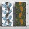 3D American Rural Palm Leaves Wallpaper Bedroom Living Room TV Sofa Background Wallpaper Retro