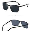 Men's Sunglasses, Metal Square Sunglasses, UV-proof Driving Fishing Sunglasses.