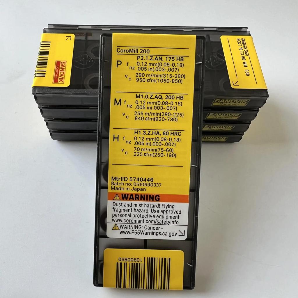 Original Sandvik / RCKT10T3M0-WM 530 /CNC lathe carbide blade tool 10 Pcs