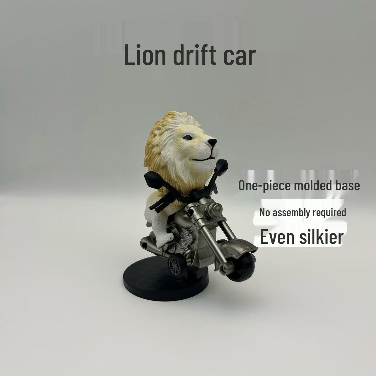 

Фигурка мотоцикла динозавра: Вращающееся украшение центральной консоли с функцией дрифта