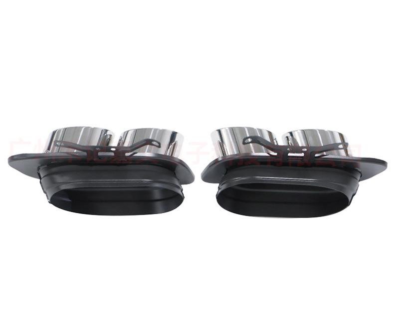 19-24 Porsche 911 Quad-Outlet Stainless Steel Exhaust Tip Modification