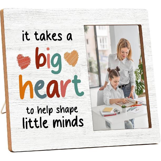 Teacher Gifts: Picture Frame, Thank You & Appreciation Gifts for Women Teachers - Preschool to Graduation Big Heart