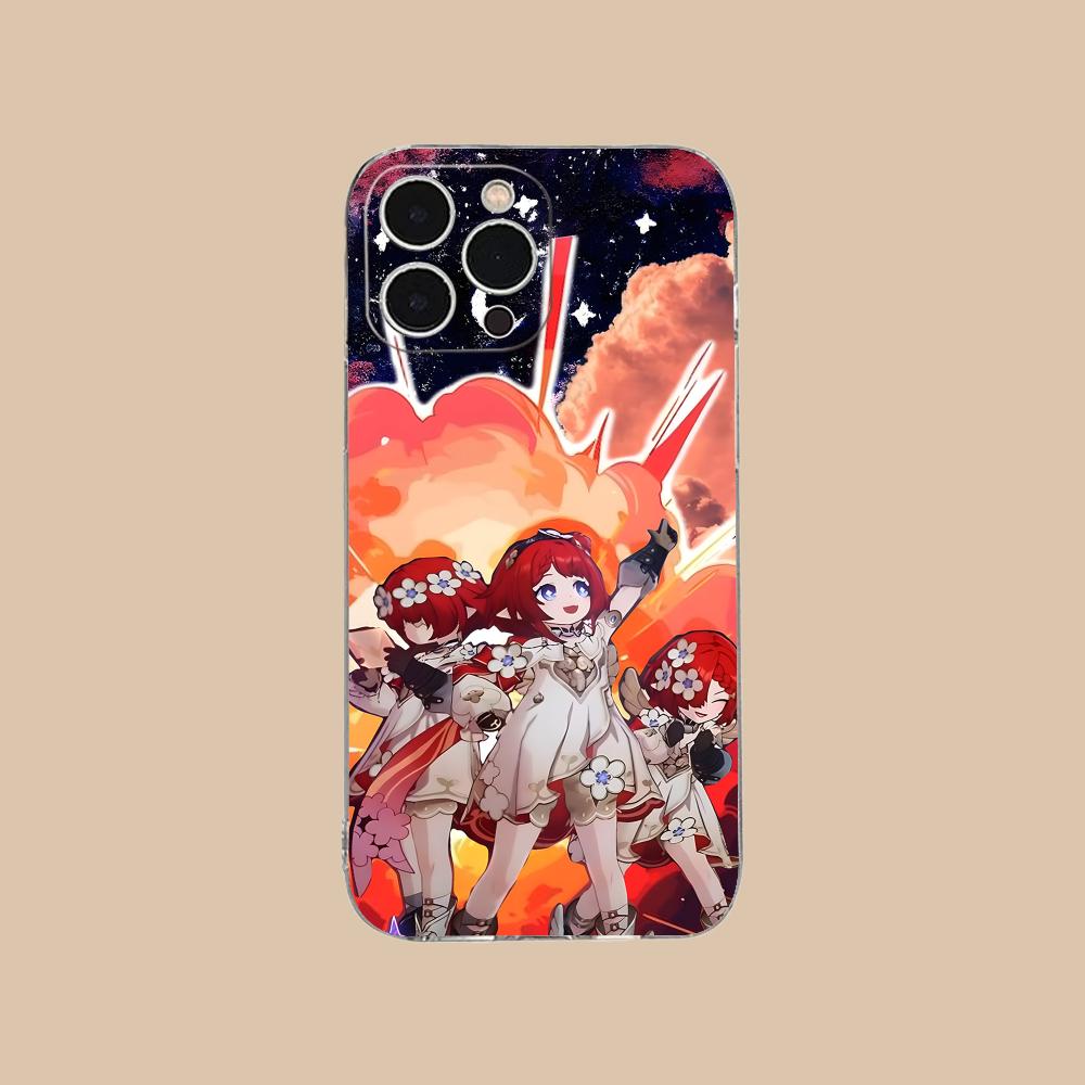 

HSR Tribios Clear TPU Mobile Case for iPhone 17 16 15 14 13 12 11 X XR XS Air Pro Max Plus Mini Colorful Cover iPhone XS Max