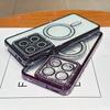 Glitter Diamond Transparent Plating Magnetic Case For Xiaomi 14T Redmi Note 14 Pro Plus For Magsafe Wireless Charge Bumper Cover