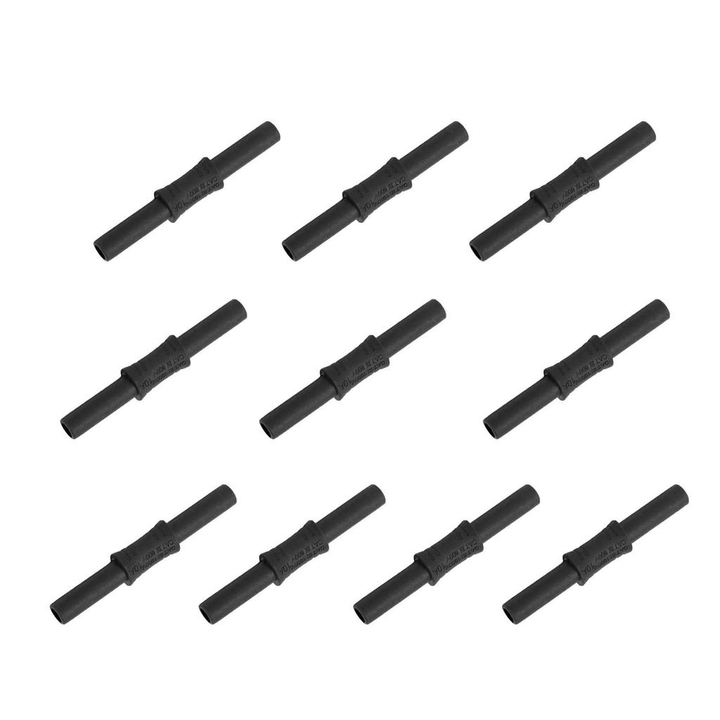 10 STÜCKE J.20009 Bananenkupplung 4mm Buchse auf Buchse Isoliert Bananenstecker-Verlängerung