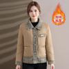 Packed Cotton-padded Clothes Short Lapel Piled Thickened Women's Cotton-padded Jackets On Clothes