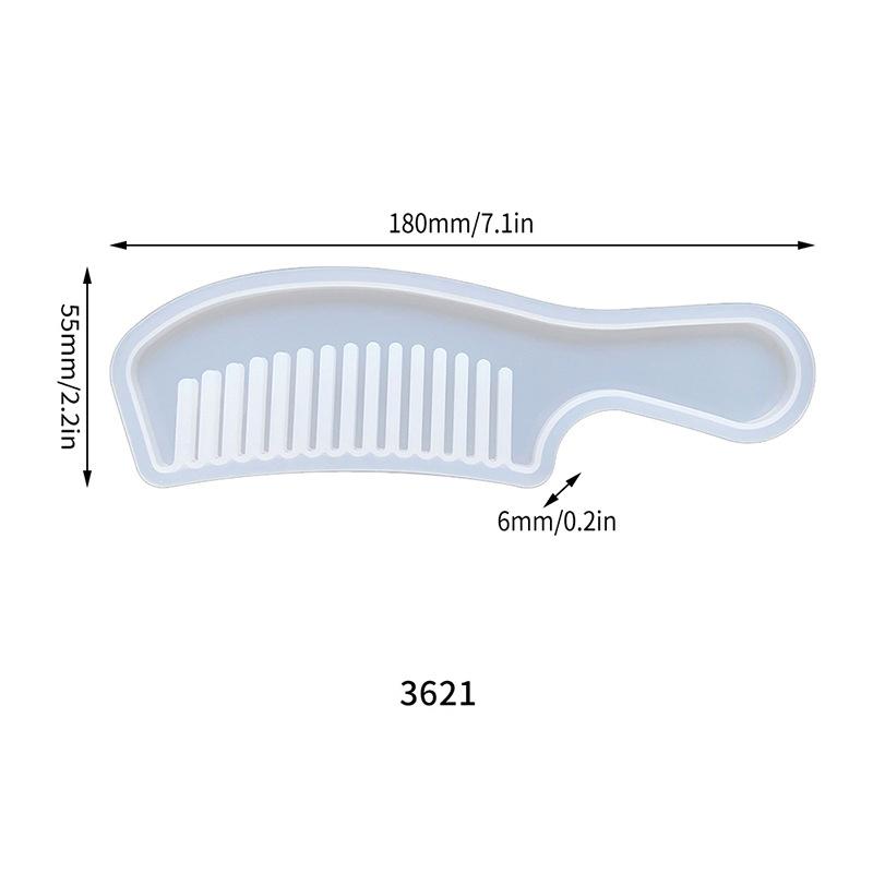 

Расческа для волос силиконовая форма для самостоятельной сборки эпоксидной смолы универсальный инструмент для укладки волос в салоне ювелирное дело литье ремесло женский подарок