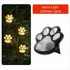 4Pcs Auto on/Off LED Solar Light Cat Claw Shaped Outdoor Dog Claw Lamp Solar Landscape Light  Garden