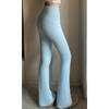 Womens High-Waisted Antibacterial Yoga Flare Leggings Fitness Running Gym Workout Fall Winter