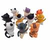 Set of 10 Dancing Cat Beckoning Good Set [BlackCoco] Figurines, Statues, Cats, Fortune, Healing, 10-Piece (Product Code 10)