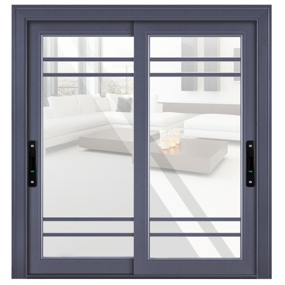 New Stainless Steel Sliding Door Lock Durable Embedded Lock Window Latch Invisible Door Handle Lock Sliding Window