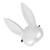 Halloween Bunny Mask Half Face Adorable Rabbit Cosplay Mask Accessory for Party Supplies