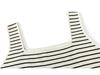 Wide-Strap Plus Size Square Neck Striped Knit Camisole