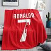 1PC CR7 Cristiano Ronaldo Patterned Flannel Blanket Suitable For All Seasons for Home Decor Warmth and Comfort Gifts Holiday Present