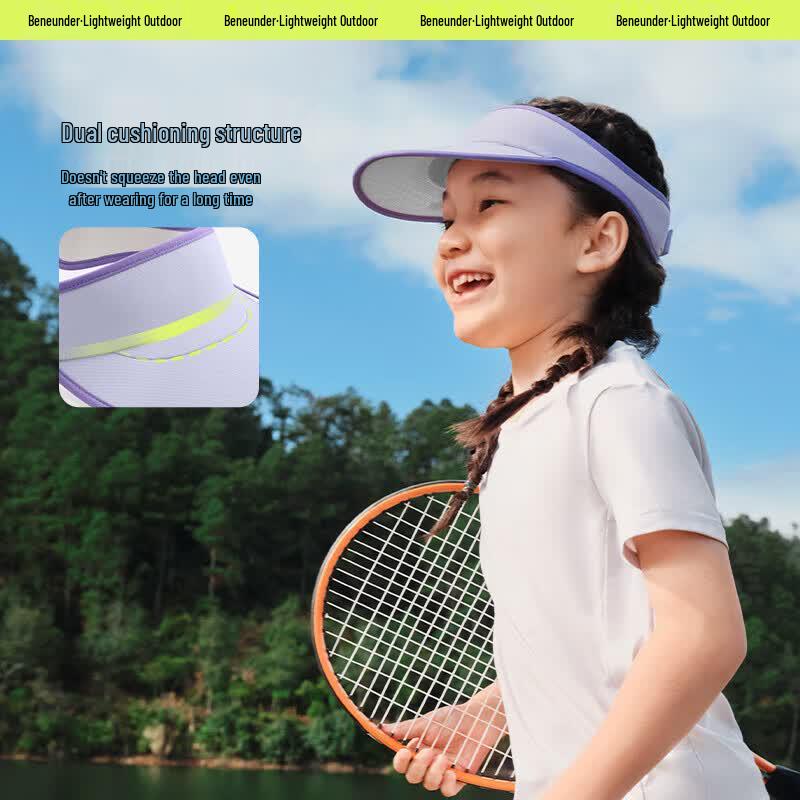 beneunder Kids Sun Protection Sports Visor Hat