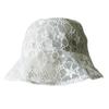 Lace Hat For Women Flower Wide Brim Sun Hats Outdoor Beach Hollow Summer Fisherman Hats Ladies Bucket Hat Female