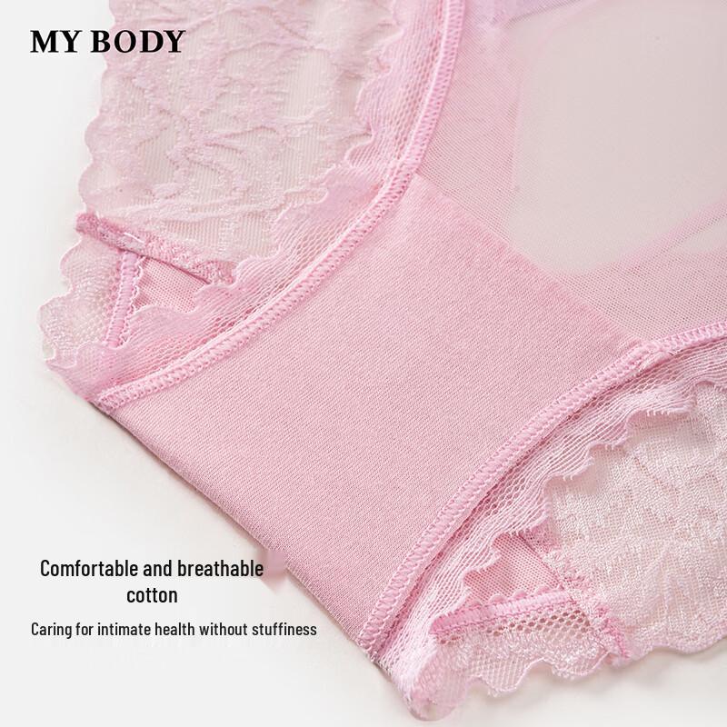 Mybody Lightweight Sexy Lace Low-Rise Briefs for Women