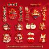 Magnetic Refrigerator Sticker - Spring Festival Fu Character & Year of the Horse New Year Decoration Couplets