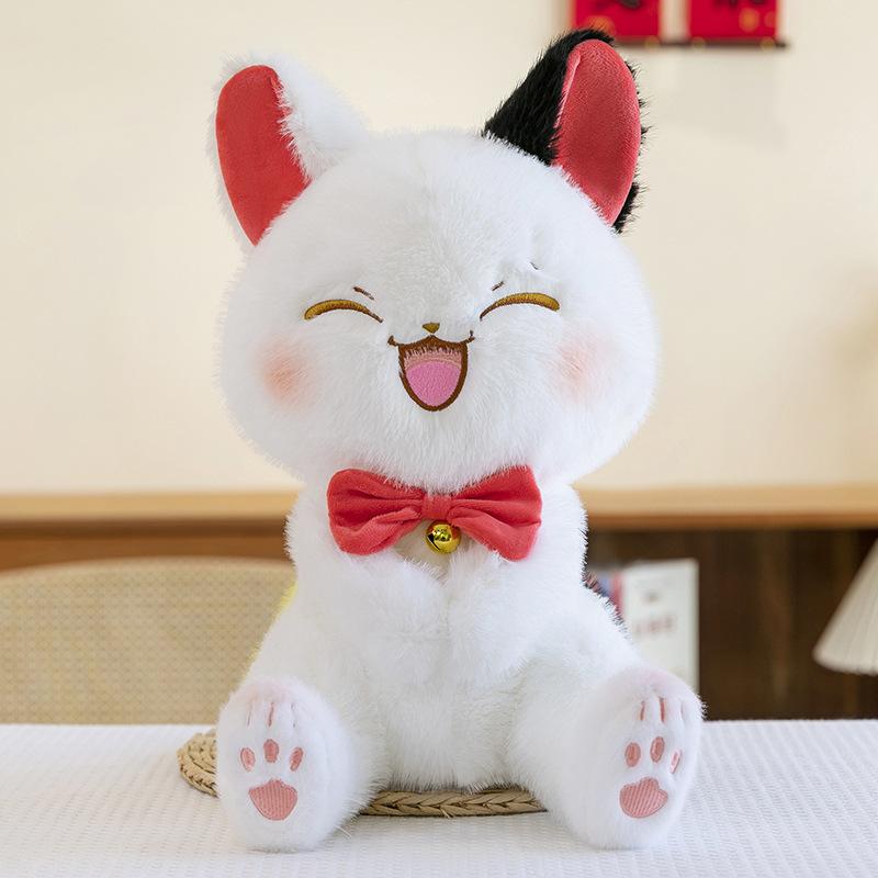 

New Playful Animal Series Plush Toys Cute Fox Rabbit Cat Doll Children s Company Gift 25cm