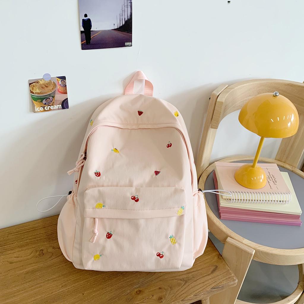 Korean version schoolbag ins niche backpack cute Japanese junior high school students high value large capacity backpack
