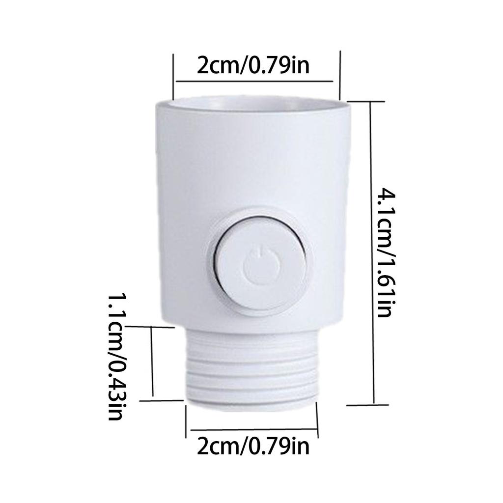 Shower Shut Off Valves Button Type 1/2Inch Universal Water Flows Control for Shower Arm and Hose or Bidet Sprayer