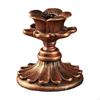 European Retro Resin Candle Holder with Detailed Floral Engravings for Romantic Atmosphere And