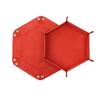 Dices Folding Tray PU Leather Velvets Holder Portable Folding Dices Rolling Tray