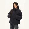 Koreanischer Karierter Kurzer Baumwollmantel für Damen, Locker und Vielseitiger Winter Verdickter Brotmantel und Baumwollgepolsterte Jacke