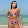 Vintage plážová dovolenka plavky plavky ženy bez chrbtovej trojhroté plavky hulu sexy bikiny jemné šitie v rôznych farbách plážové oblečenie
