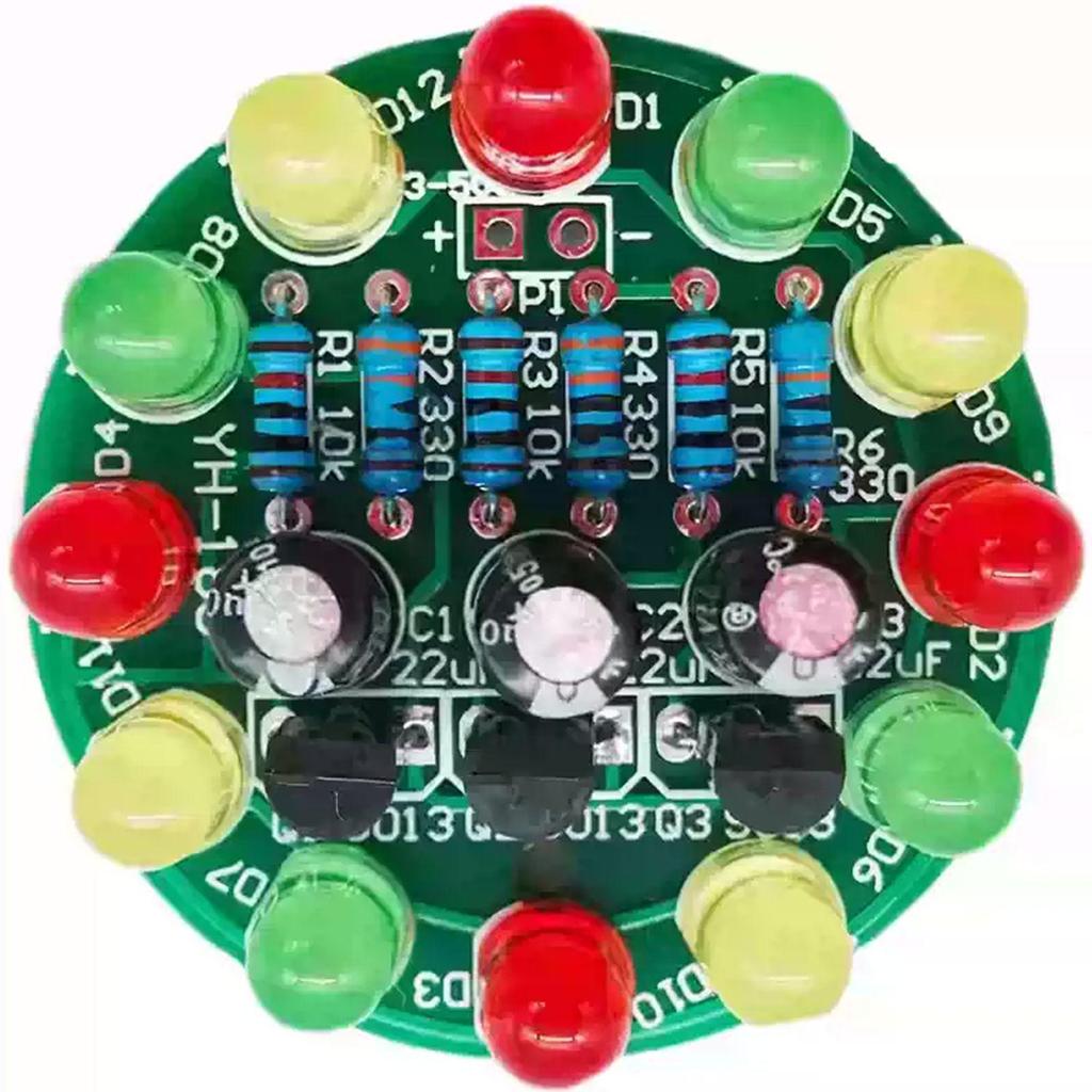 LED Water Flow Running Light Transistor Kit for Electronic Component Training and Welding Practice.